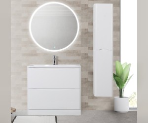 Тумба под раковину BelBagno Acqua-1000 ACQUA-1000-2C-PIA-BL, 100 см, цвет Bianco Lucido