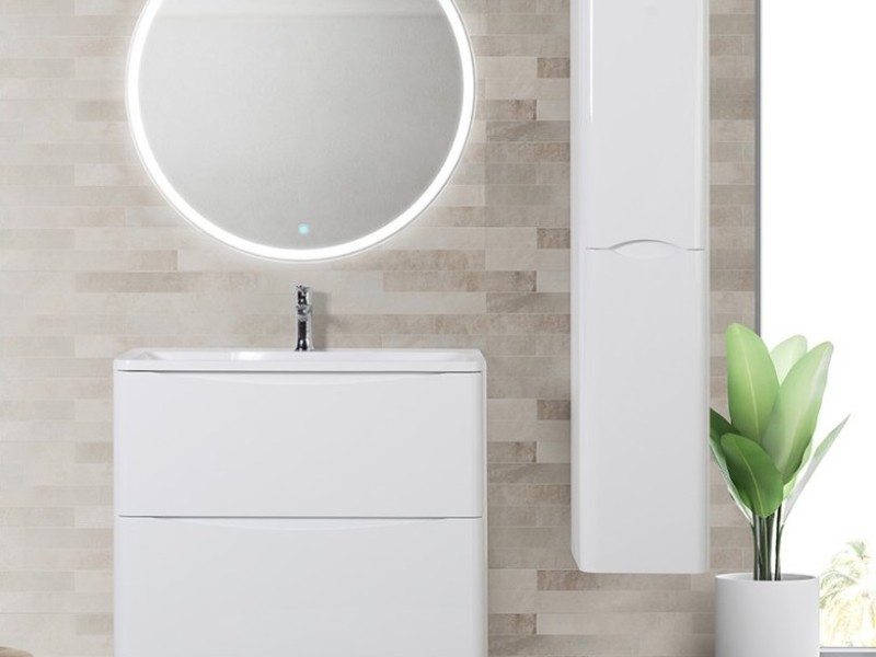 Тумба под раковину BelBagno Acqua-1000 ACQUA-1000-2C-PIA-BL, 100 см, цвет Bianco Lucido