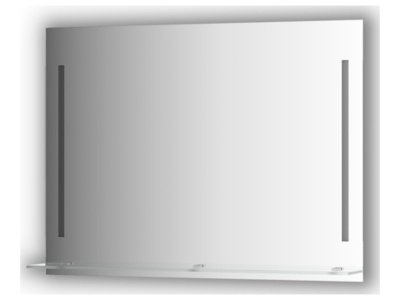 Зеркало с полочкой и LED-светильником Evoform Ledline-S BY 2166 100х75 см