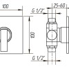 Cмеситель Migliore Alimatha ML.ALC-5730.DO для душа, золото