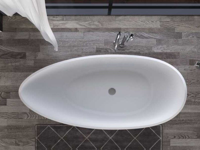 Ванна из искусственного камня Aquanet Grace V2 198957, 175 x 80 см, цвет белый глянцевый