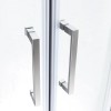 Душевой уголок Cezares Molveno-AH-21-80+30-P-Cr, 110 x 80 x 190 см, стекло текстурное Punto, хром