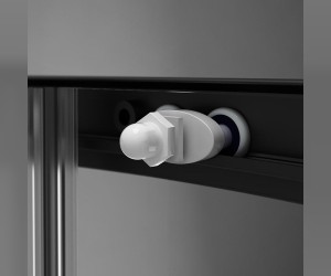 Душевой уголок Am.Pm X-Joy Twin Slide W88G-205-090BT, 90 x 90 см, профиль черный матовый, стекло прозрачное, без поддона