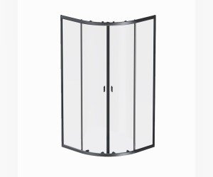 Душевой уголок Am.Pm X-Joy Twin Slide W88G-205-090BT, 90 x 90 см, профиль черный матовый, стекло прозрачное, без поддона
