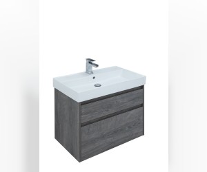 Тумба под раковину Aquanet Nova Lite 60, 2 ящика, дуб рошелье (242577)