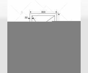 Душевой поддон RGW ST-0088G 16152088-02 80 x 80 см, квадратный, цвет графит, из искусственного камня