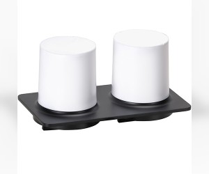 ORGANIC BLACK Настенный дозатор для жидкого мыла, двойной черный матовый BEMETA BEMETA DESIGN