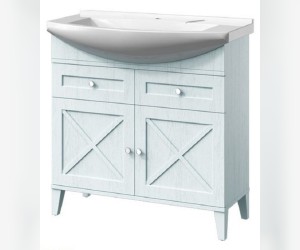 Тумба под раковину Caprigo Aspetto Torino 34615 85 см, 1 ящик, цвет TК-661 арктик