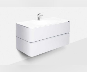 Тумба под раковину Am.Pm Sensation 100 см, подвесная, белый глянец, M30FHX1002WG