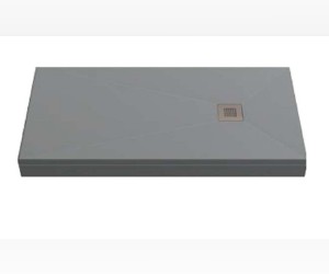 Поддон литьевой Bas Essentia 160 x 80 см, ЛП00077, серый (cement grey)