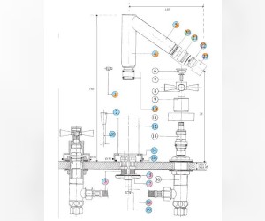 Смеситель Bandini Giob 2 462200050 для биде
