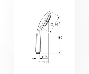 Ручной душ Grohe Euphoria 27265000 Mono