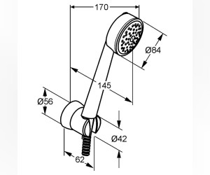 Душевой гарнитур Kludi Zenta 6065005-00, хром