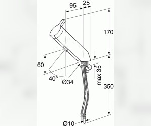 Смеситель Gustavsberg Coloric 4121905146 для раковины серебро