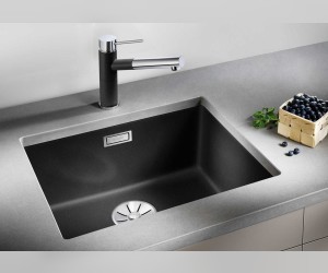 Мойка Blanco Subline 500-U, белый SILGRANIT с клапаном-автоматом (523436)