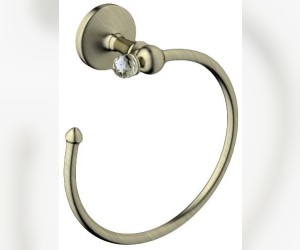 Полотенцедержатель Art&Max Antic Crystal AM-E-2680SJ-Br, 18 см, бронза