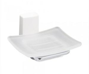 Мыльница с держателем WasserKRAFT Leine 5029WHITE