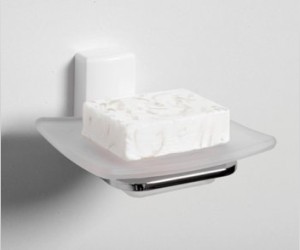 Мыльница с держателем WasserKRAFT Leine 5029WHITE