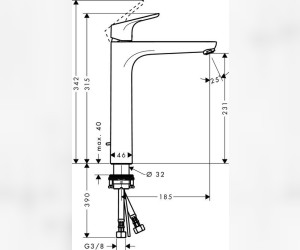 Смеситель Hansgrohe Focus 31531000 для раковины