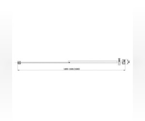 Душевая дверь Aquanet Delta NPE6121 150 x 200 см, 00183847, стекло прозрачное