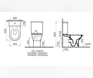 Напольный унитаз Vitra S50 5746B003-0096 безободковый