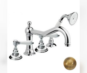 Смеситель Nicolazzi Dames Anglaises 1449BZ78 для ванны и душа, бронза, ручки P. Mont Blanc
