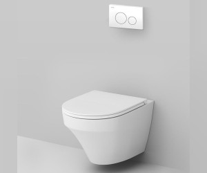Инсталляция Am.Pm Inspire, IS49001.501700 с безободковым унитазом Inspire FlashClean, клавиша Pro L белая, крышка микролифт