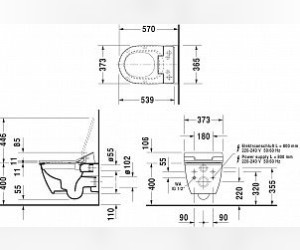 Подвесной унитаз Duravit Darling New 2563590000