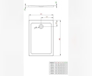 Поддон для душа Radaway Doros F, 140 x 80 см, прямоугольный, SDRF1480-01