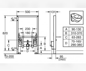 Инсталляция Grohe Rapid SL 38543000 для биде Инсталляция Grohe Rapid SL 38543000 для биде