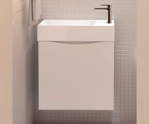 Тумба под раковину Art&Max Liberty-500-1D-SO-BL, 50 x 22 x 55 см подвесная, белый