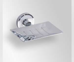 Мыльница прямоугольная Bemeta Trend-i 104108082 12.5 x 11.5 x 5 см, хром, белый