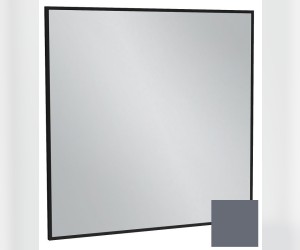 Зеркало Jacob Delafon Silhouette EB1425-S40, 80 х 80 см, лакированная рама насыщенный серый сатин