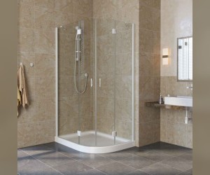 Душевой уголок Vegas Glass AFS-F Lux, 120 x 90 x 189.5 см, профиль белый, стекло прозрачное