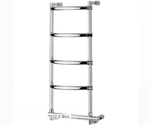 Полотенцесушитель электрический Margaroli Luna 532-5 Box 5323705CRNB, высота 66 см, ширина 47 см, хром