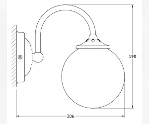 Светильник 40W 3SC Stilmar UN STI 326, матовое золото