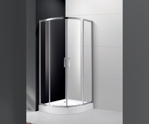 Душевой уголок Cezares Molveno-R-2-100-C-Cr-IV, 100 х 100 см, стекло прозрачное, хром