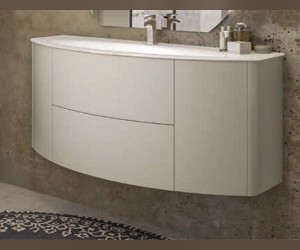 Тумба под раковину Cezares Eden 54417 121 см подвесная, цвет grigio natura