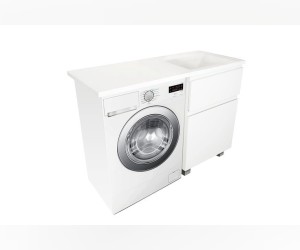 Тумба с раковиной Эстет Dallas Luxe, 2 ящика, 115 x 48,2 см, напольная, левая/правая