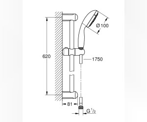 Душевой гарнитур Grohe Tempesta New Cosmopolitan 27795001 (27795000)