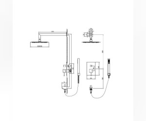 Душевая система RGW Shower Panels SP-54, 21140854-01, цвет хром