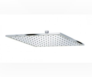 Верхний душ Kludi A-Qa 6444005-00, 40 x 40 см квадратный, плоский 8 мм, 1 режим струи, без держателя, цвет хром