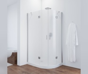 Душевой уголок Vegas Glass AFS-F, 120 x 110 x 190 см, профиль глянцевый хром, стекло сатин
