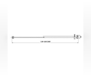 Душевая дверь Aquanet Delta NPE6121 120 x 200 см, 00183214, стекло прозрачное