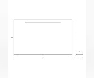 Зеркало с полочкой и LED-светильником Evoform Ledline-S BY 2159 120х75 см