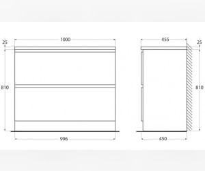 Тумба под раковину BelBagno Albano-1000 ALBANO-1000-2C-PIA-RR, 100 см, цвет Rovere Rustico