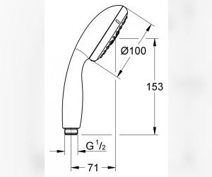 Ручной душ Grohe Tempesta New Cosmopolitan 28578002 (28578001)