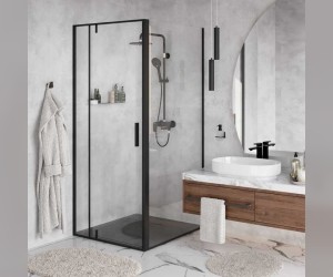 Душевой уголок WasserKRAFT 74P18, прямоугольный, 90х100 см