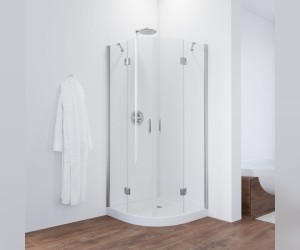 Душевой уголок Vegas Glass AFS, 120 x 120 x 190 см, профиль глянцевый хром, стекло прозрачное