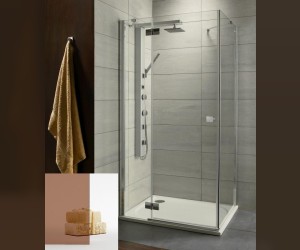 Душевой уголок Radaway Almatea KDJ 80 х 90 х 195 см, стекло коричневое, профиль хром, L/R